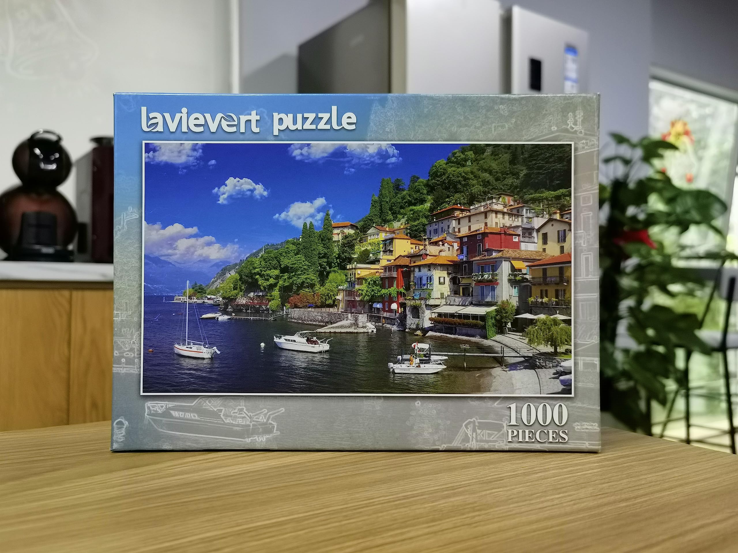 Lavievert 1000 Piece Jigsaw Puzzle Game for Adults and Kids - Lake Como, Italy