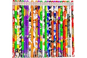 Jsehchya 72PCS Corlorful Halloween Wooden cased Pencils for Kids with Erasers, Wood Wedding Golf Pencils for School,Drawing,Gift (Halloween, 72)
