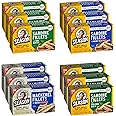 Season Sardines & Mackerel Variety - Wild Caught Sardines in Olive Oil, Water, Extra Virgin Olive Oil (Skinless & Boneless) & Mackerel in Water (Skinless & Boneless) No Salt Added - 3 of Each, 12 Pack