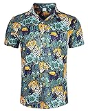 Jungle Tiger Tropical Shirt Funky Short Sleeve