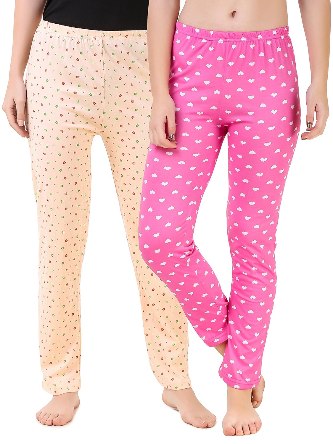 masha women's cotton printed multicolor pyjama-pj2pc-120-103-s-p