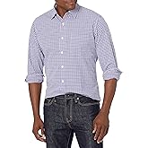 Amazon Essentials Men's Regular-Fit Long-Sleeve Casual Poplin Shirt