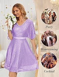 Wedtrend Women's Sequin Dress Tulle Sparkly Night