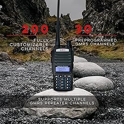 BTECH GMRS-V2 5W 200 Fully Customizable Channels