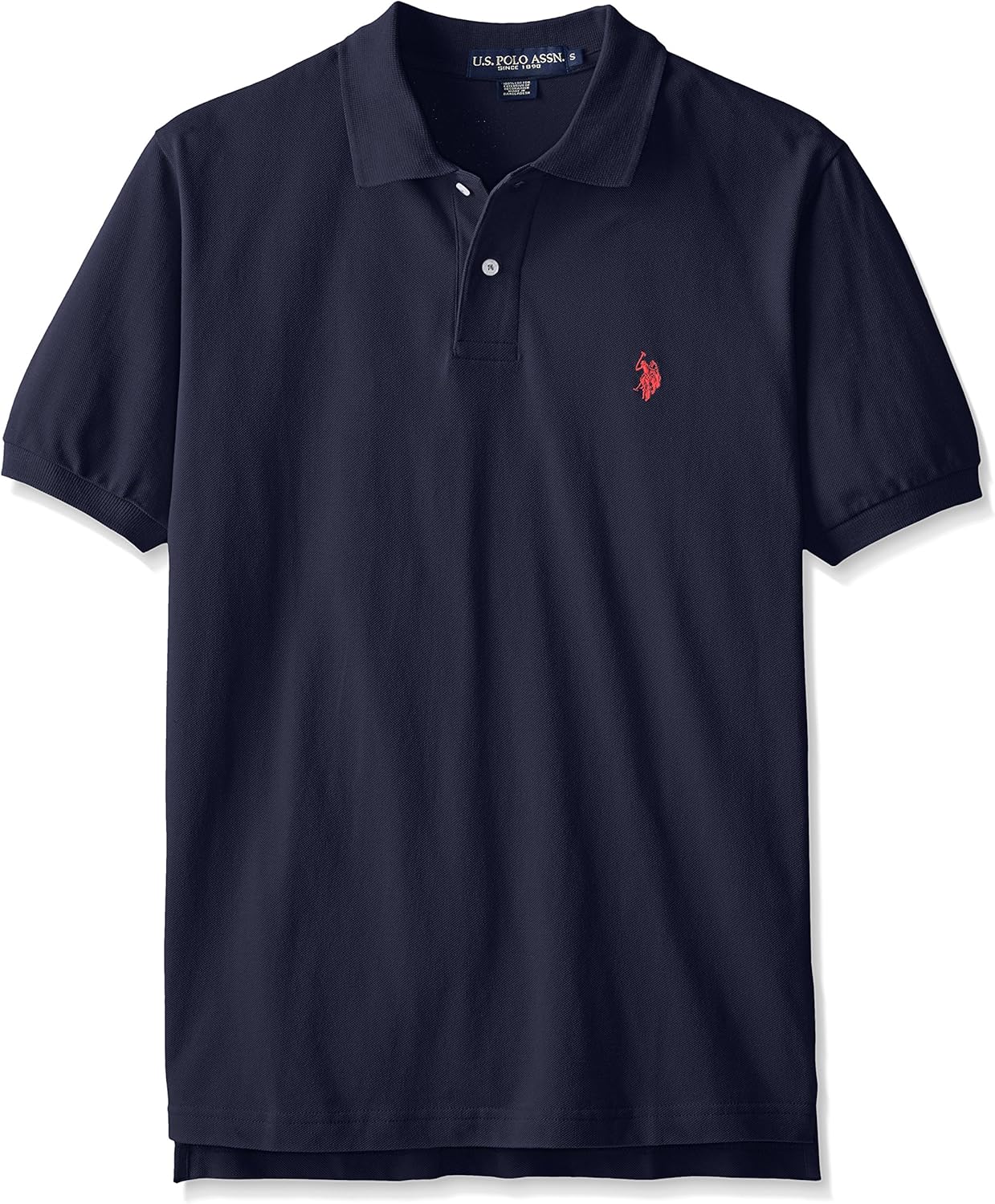 U.S. Polo Assn. Mens Classic Small Pony Solid Pique Polo Shirt at  Men’s Clothing store