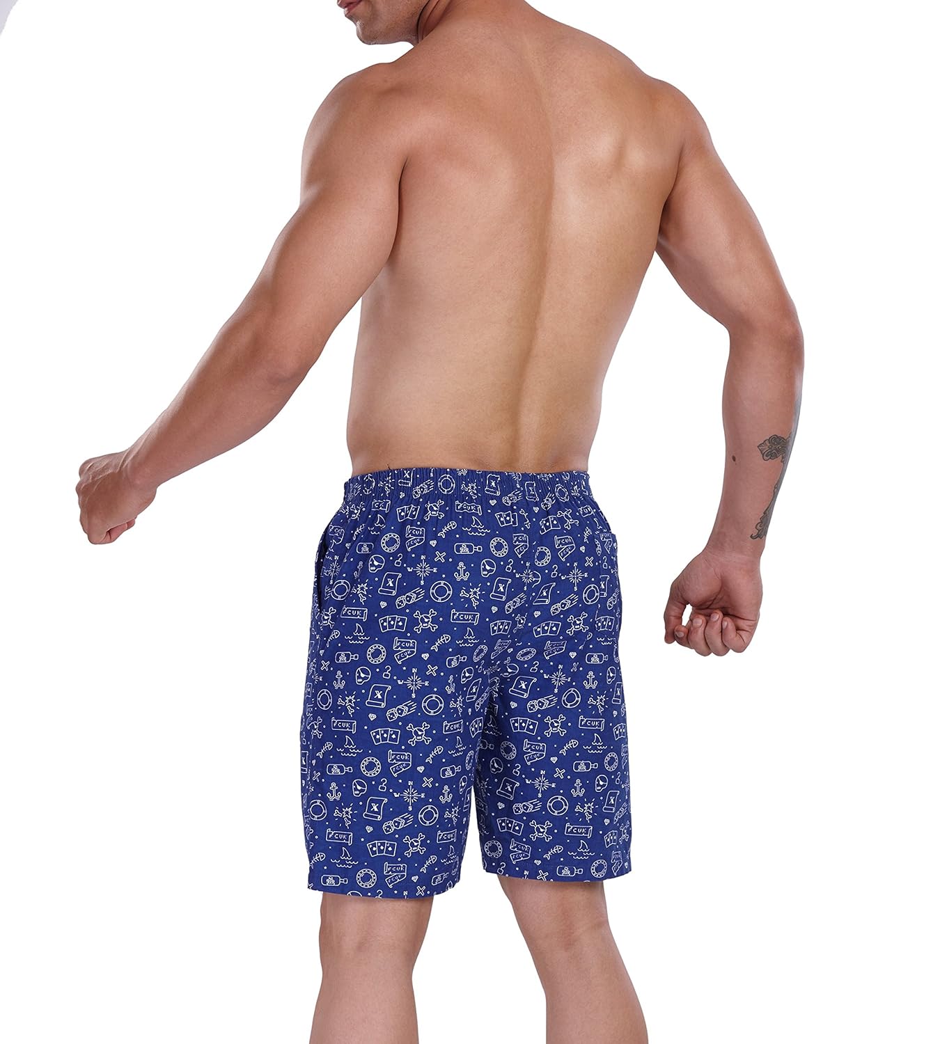fcuk men's cotton lounge shorts