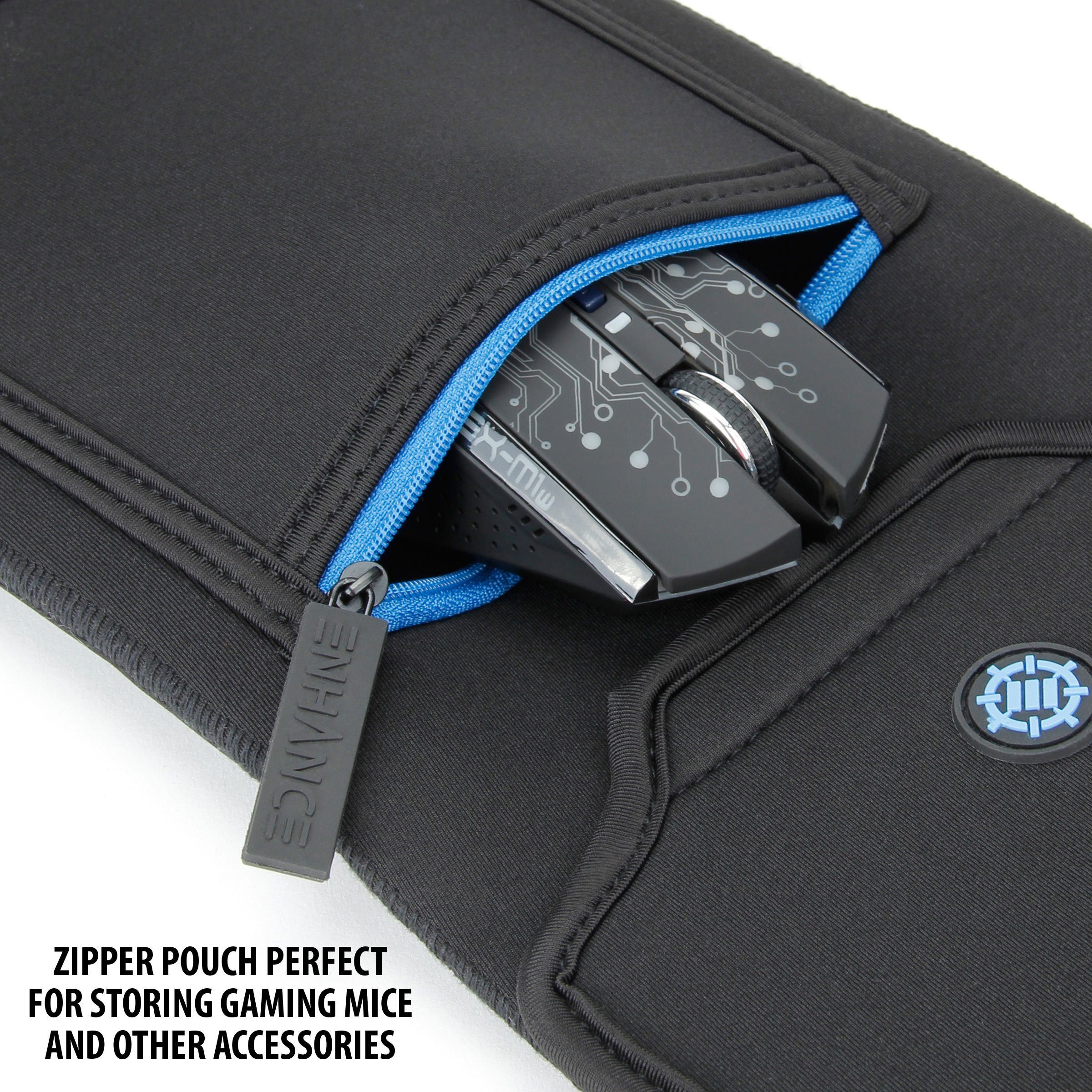 ENHANCE Keyboard Sleeve Travel Case for TKL Gaming Keyboards (15