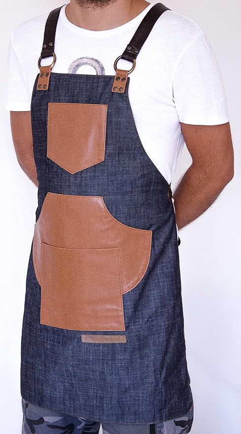 Rafael Handmade Artificial Leather Apron Men And Women Heavy
