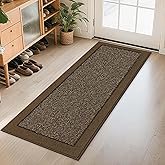 BEQHAUSE Indoor Door Mat 24" x 60", Dirt Trapper Door Mats Non-Slip Entryway Rugs Washable, Resist Dirt Absorbent Welcome Mat, Low Profile Floor Mats for Front Back Door and Entryway, Brown