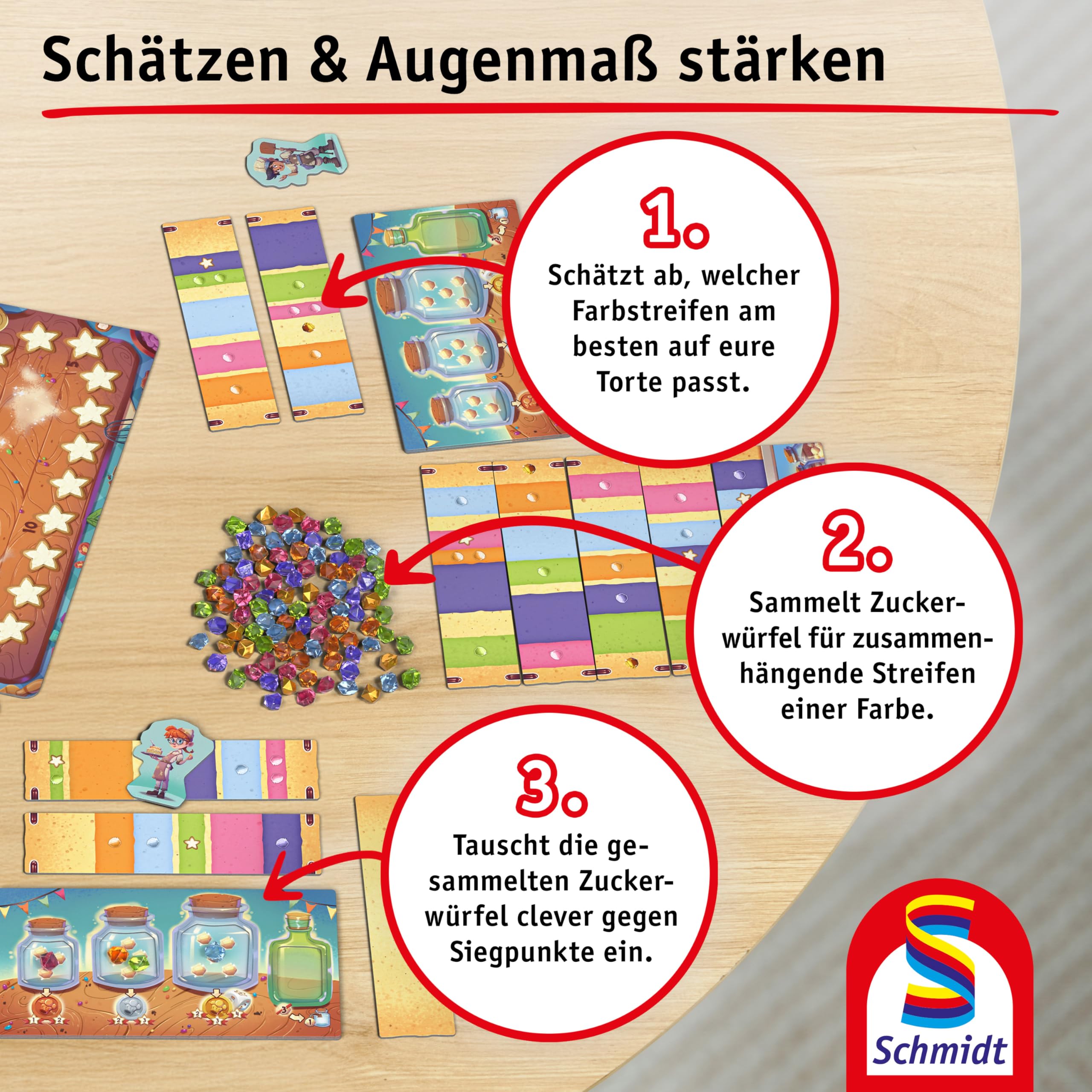 Schmidt Spiele 40659 Topp die Torte!, Kinderspiel des Jahres 2025 4