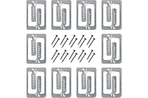 Cmple - Drywall Bracket Single-Gang Standard Wall Plate - Includes Drywall Screws – Metal (10PACK)