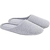 ofoot Women's Non-Slip House Slippers - Lightweight Cotton Memory Foam Indoor Slip-On, Machine Washable & Foldable Travel Design for Home, Yoga, Narrow/Wide Fit Options