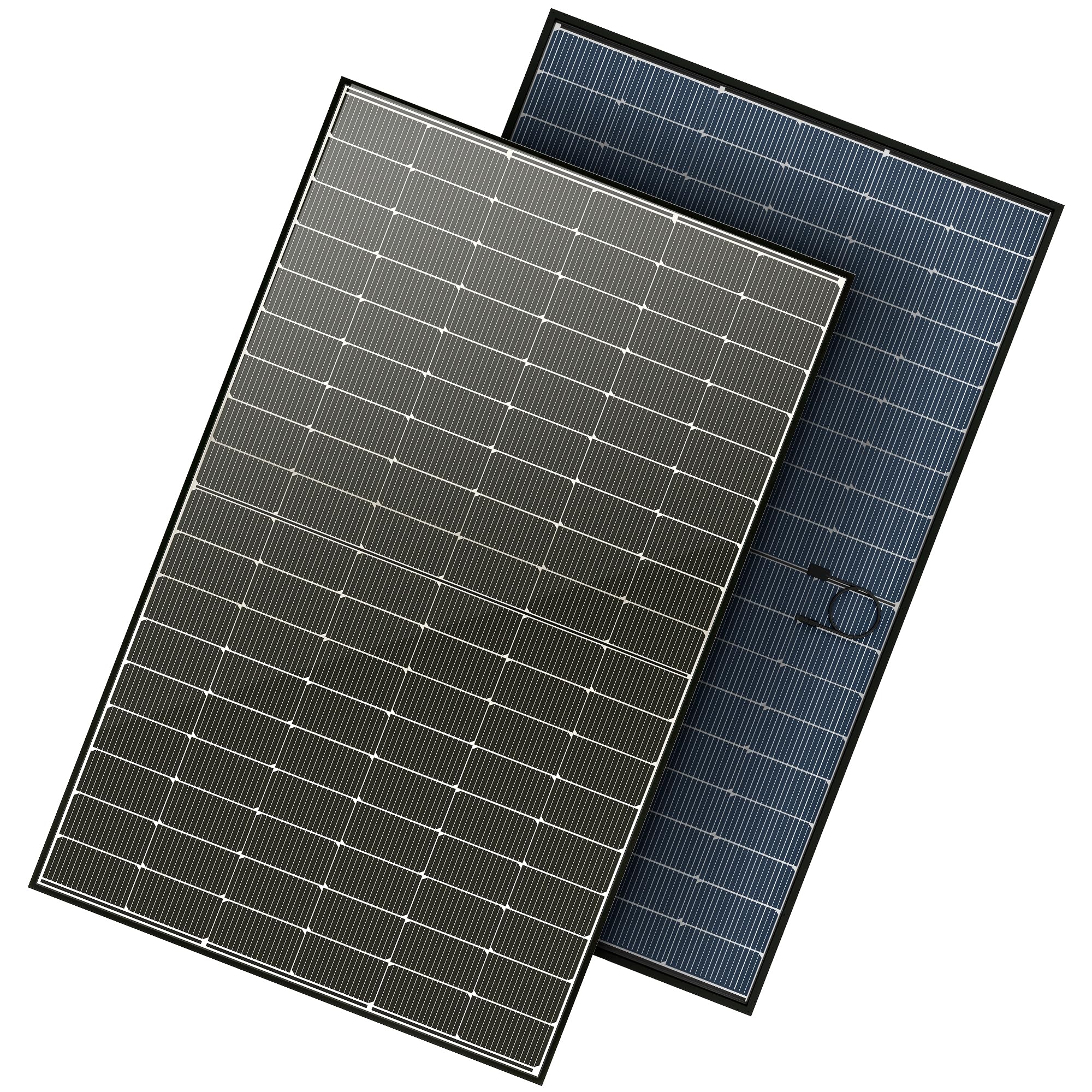 Photo 1 of JJN Bifacial 400 Watt Solar Panel, N-Type 16BB 400W Solar Panels, 25% High Efficiency Monocrystalline Solar Module for 12V/24V/48V PV System for Homes Rooftop Farm RV and Off-Grid Applications