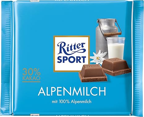Ritter Sport Alpenmilch 12er Pack 12 X 100 G Amazon De Lebensmittel Getranke
