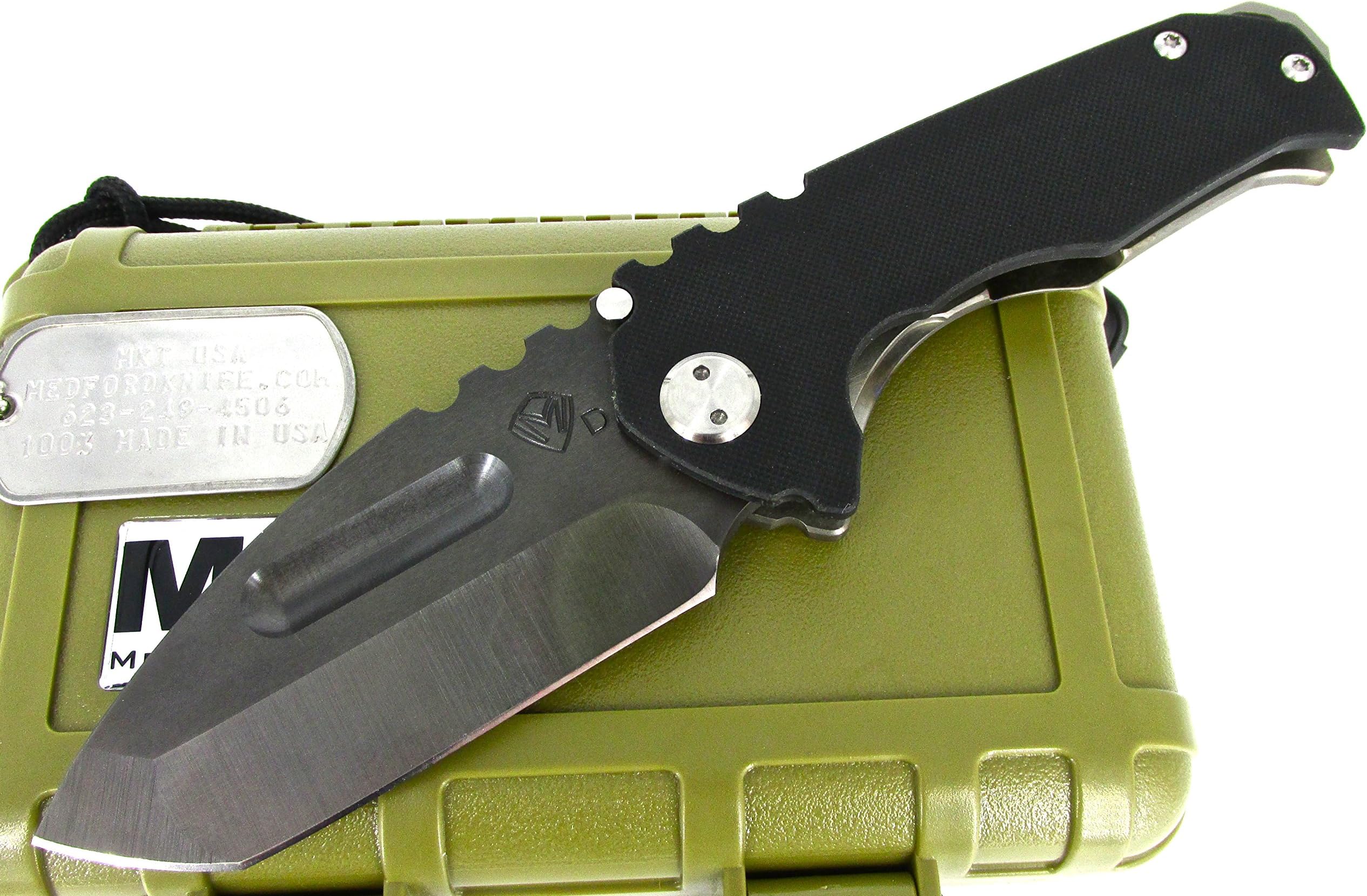 MK28DVT-08FL Medford Praetorian Genesis G Folding Knife - Black