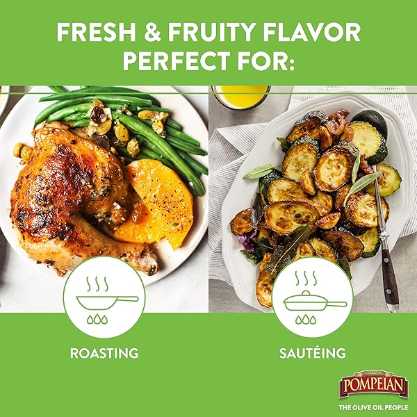POMPEIAN GOURMET SELECTION EXTRA VIRGIN OLIVE OIL, CONTAINS POLYPHENOLS, FIRST COLD PRESSED, 32 FL OZ