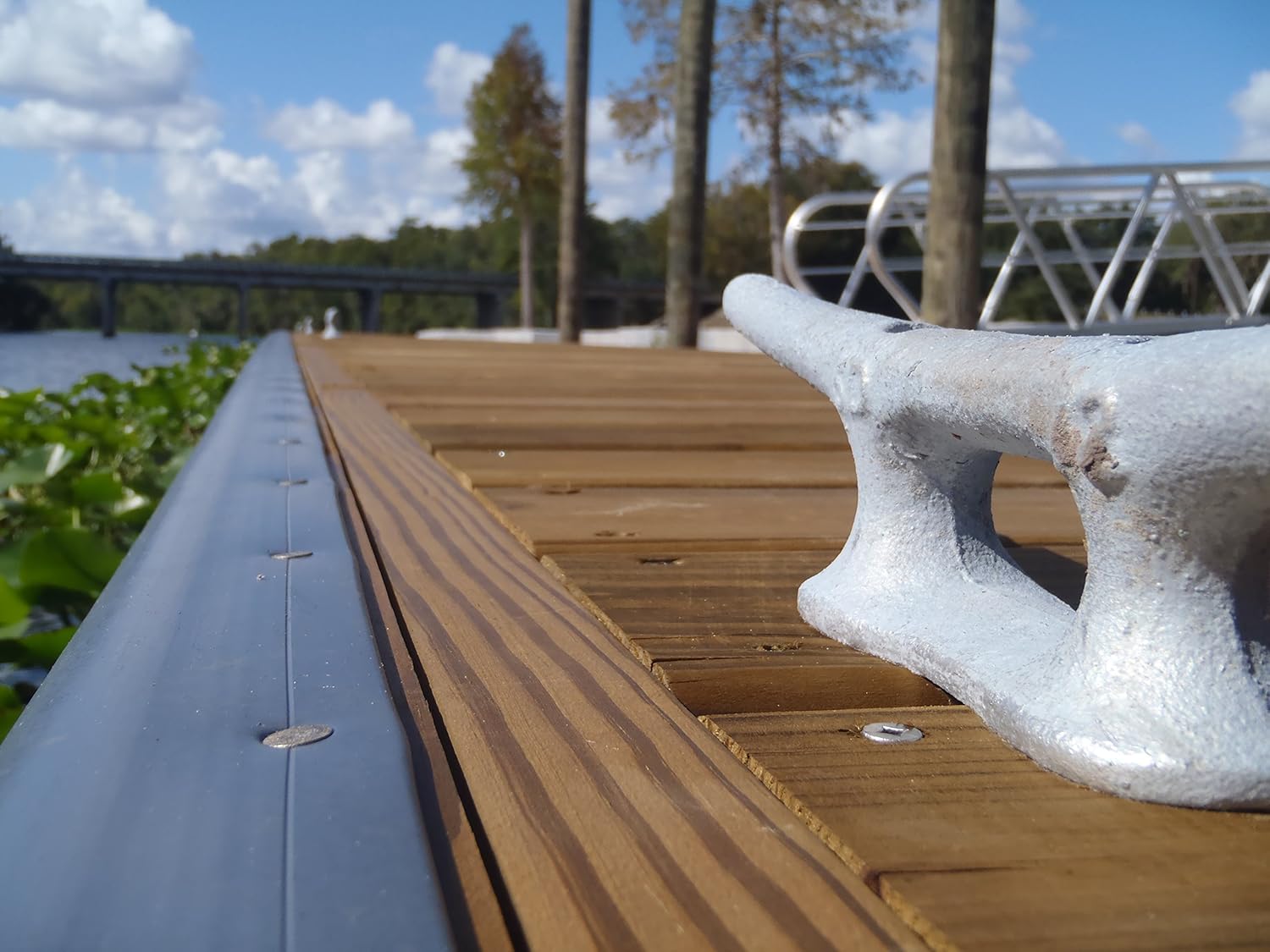 White DProfile Marine Dock Edging Boat Dock Pier Corner Bumper