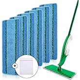 Upgraded Mop Head Replacement for Libman Freedom Spray Mop, 6 Pack Washable Mops Refill Pad + 1 Count Laundry Bag