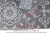 Tile Style Decals 48 Grey Victorian Moroccan Mosaic Style Tile Cover Stickers view 2