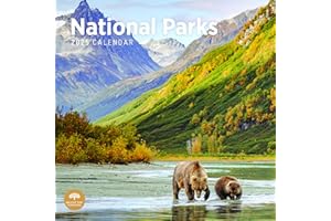 BRIGHT DAY CALENDARS 2025 National Parks Monthly Wall Calendar by Bright Day, 12 x 12 Inch Beautiful Landscape Photography Gift