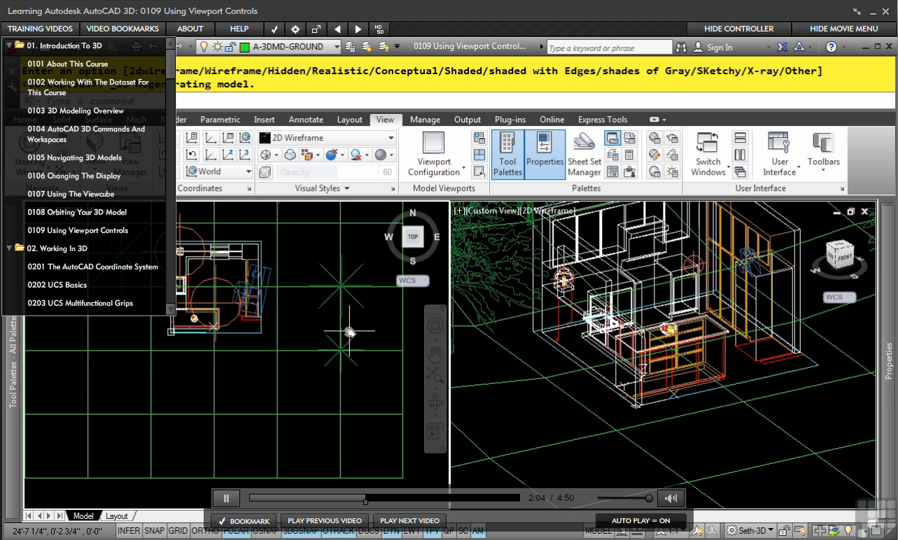 AutoCAD 3D [Online Code]