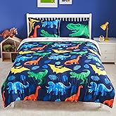 Joiedomi Kid Twin Comforter Set 5 Piece Dinosaur Bedding Set for Boys Girls Super Soft Microfiber Bed in a Bag with Comforter Sheets Pillowcase Sham