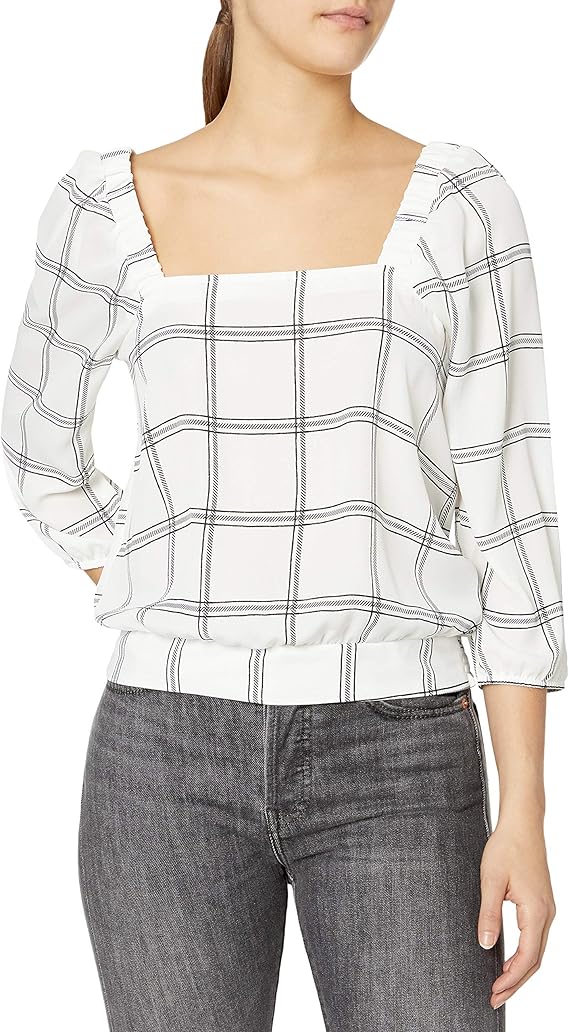 A. Byer womens Square Neck Banded Bottom Top Shirt Buy Online at Best