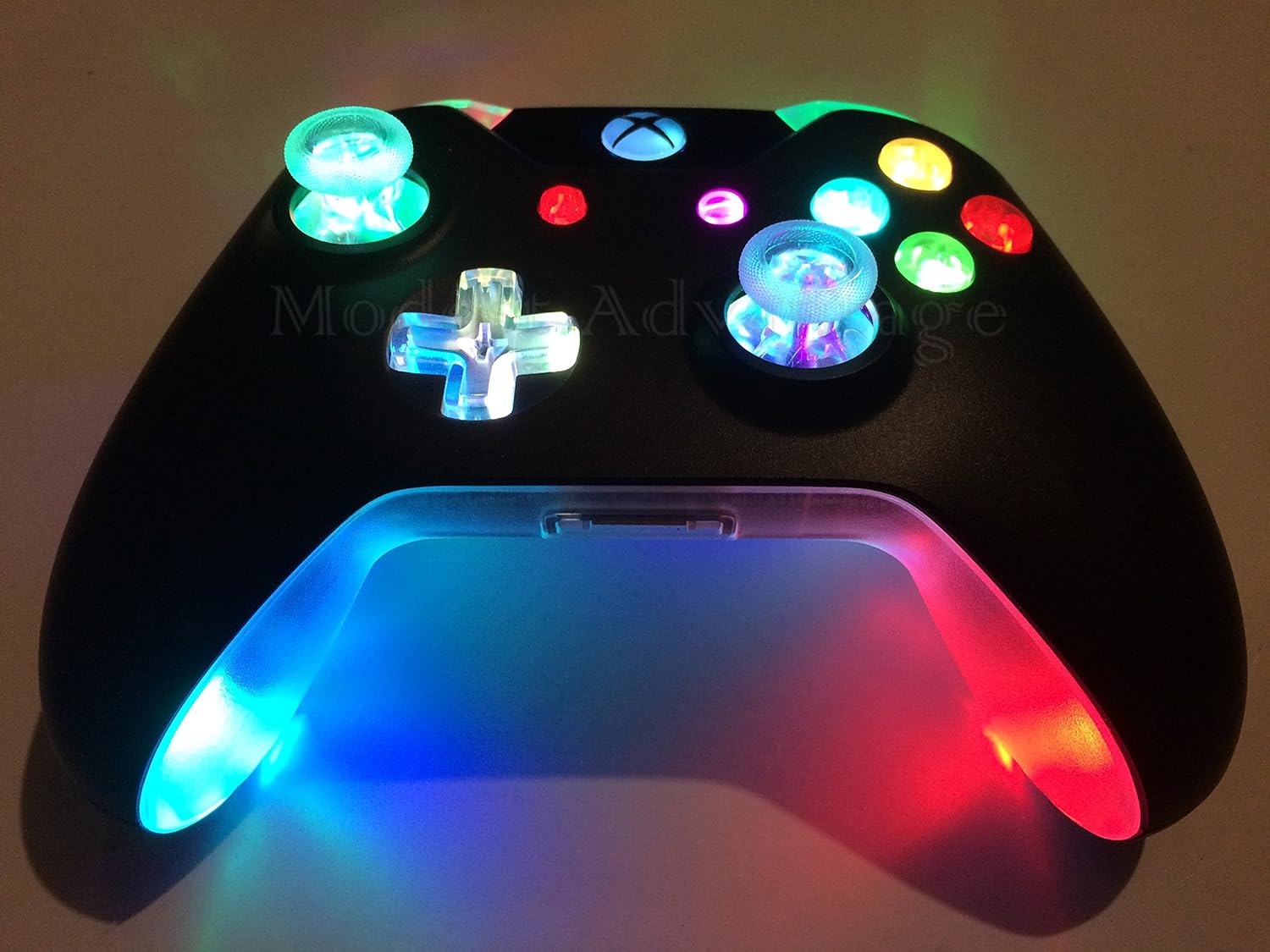 Xbox One Controller Full LED Mod Shell Underglow Computers