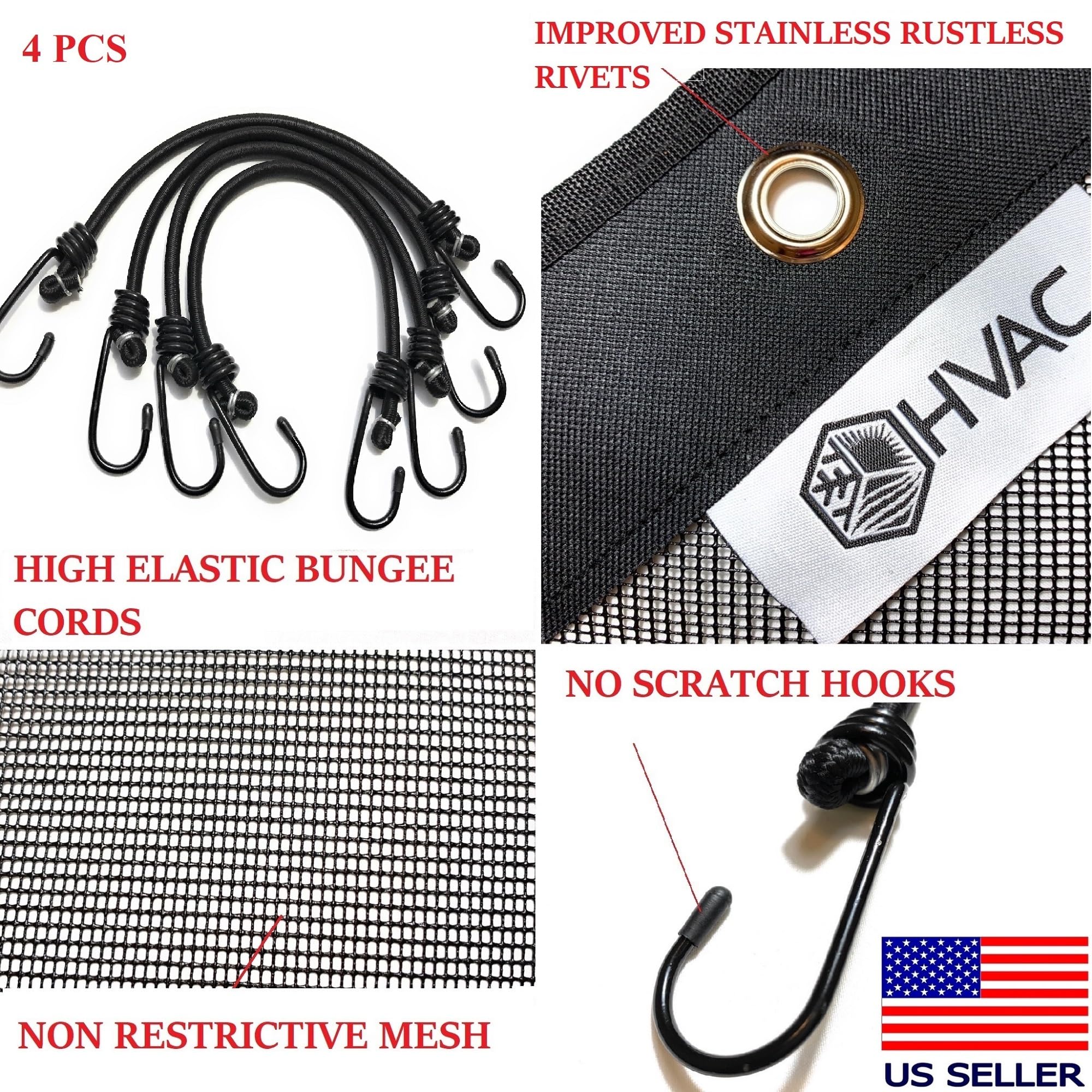 MODERN WAVE Central Air Conditioner Cover for Outside Units 36 x 36 - Top Universal Outdoor AC Cover Defender (Mesh, 36