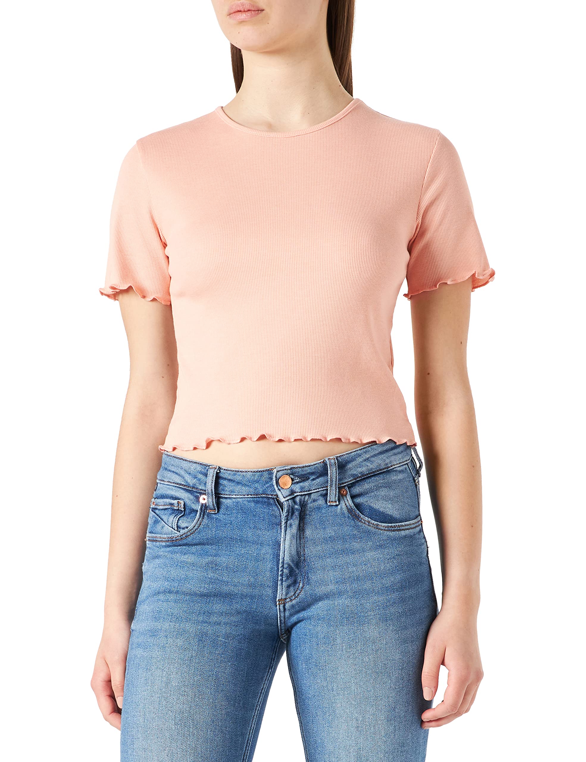 NA-KD Babylock Top, Coral Pink, XXX-Large — image 1