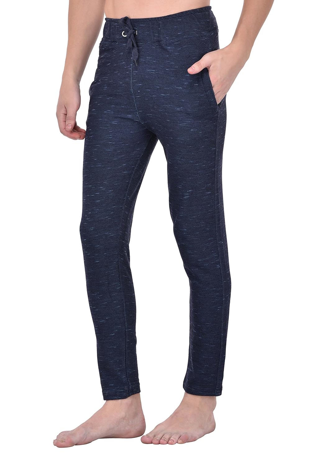 thread swag men&rsquo;s 100% cotton track pant (lounge pant) navy colour