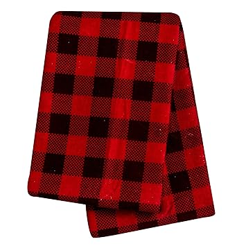 buffalo plaid swaddle blanket