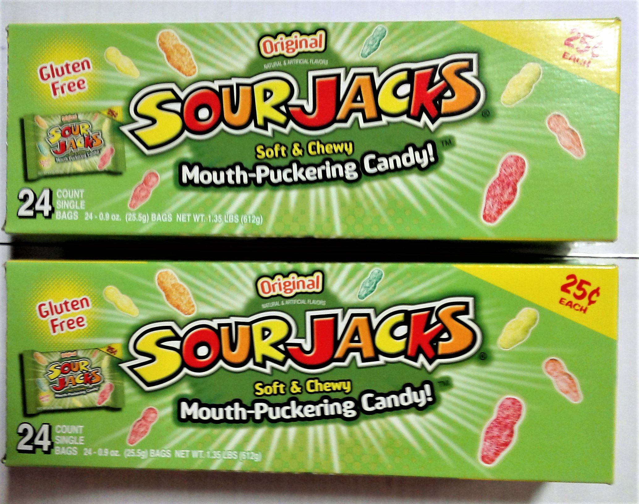 SOUR JACKS Sour Candies Original, 24 count, 2 Ounce each