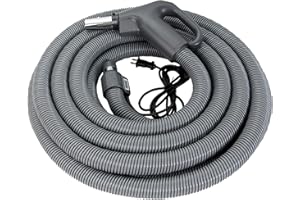 Broan-NuTone BN32DV Central Vacuum System 30-feet Deluxe Dual-Voltage Hose, Grey