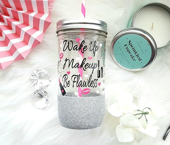 Amazon Com Makeup Artist Gift A Make Up Tumbler That Reads Wake