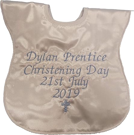 personalised christening bib