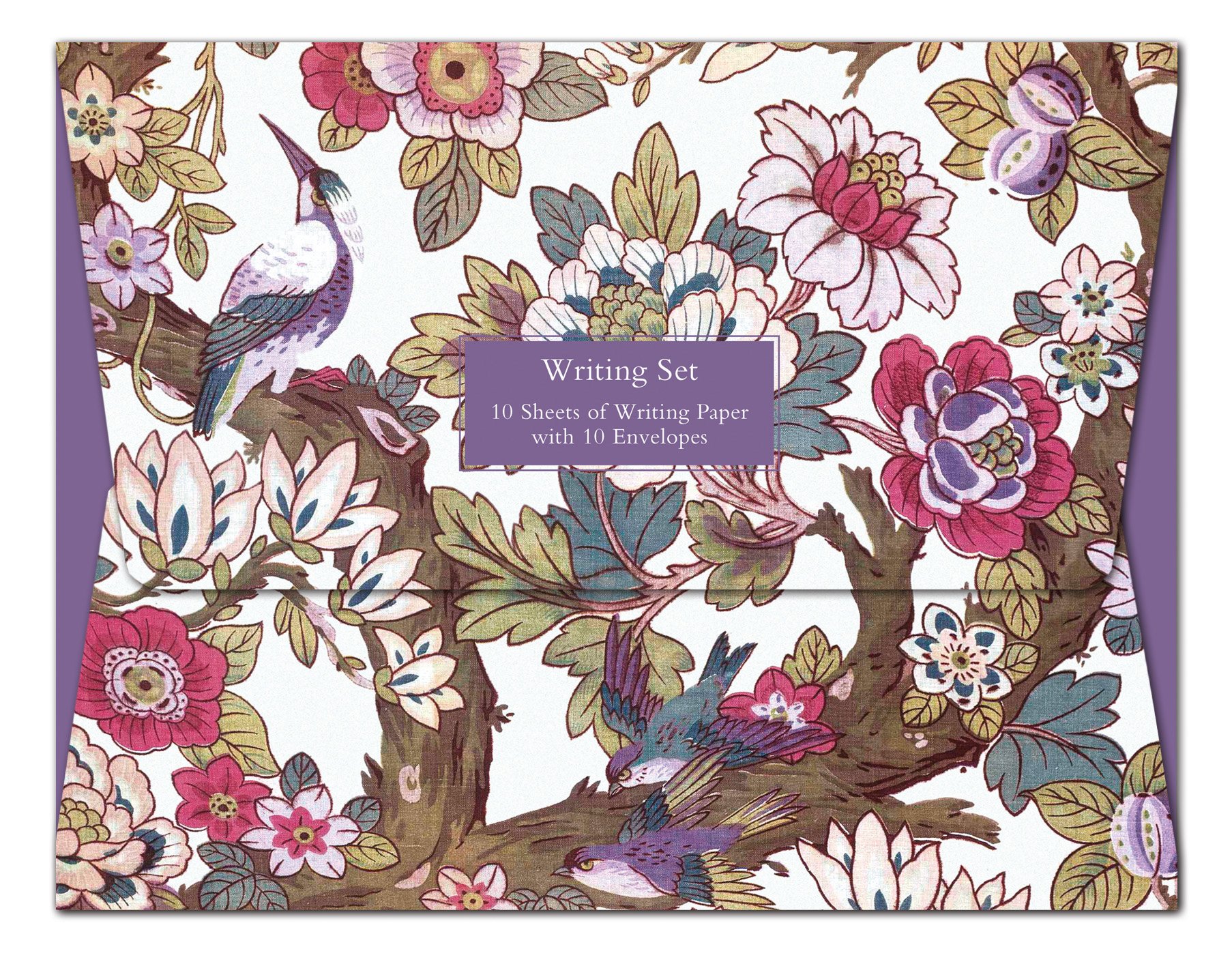 Museums and Galleries Marketing. Classics 18.8 x 24.5cm Birds in the Forest Writing Paper Sheet with Envelope (Pack of 10)