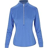 Greg Norman Leaderboard Ultra Stretch Half Zip Aegean Blue/Heather L