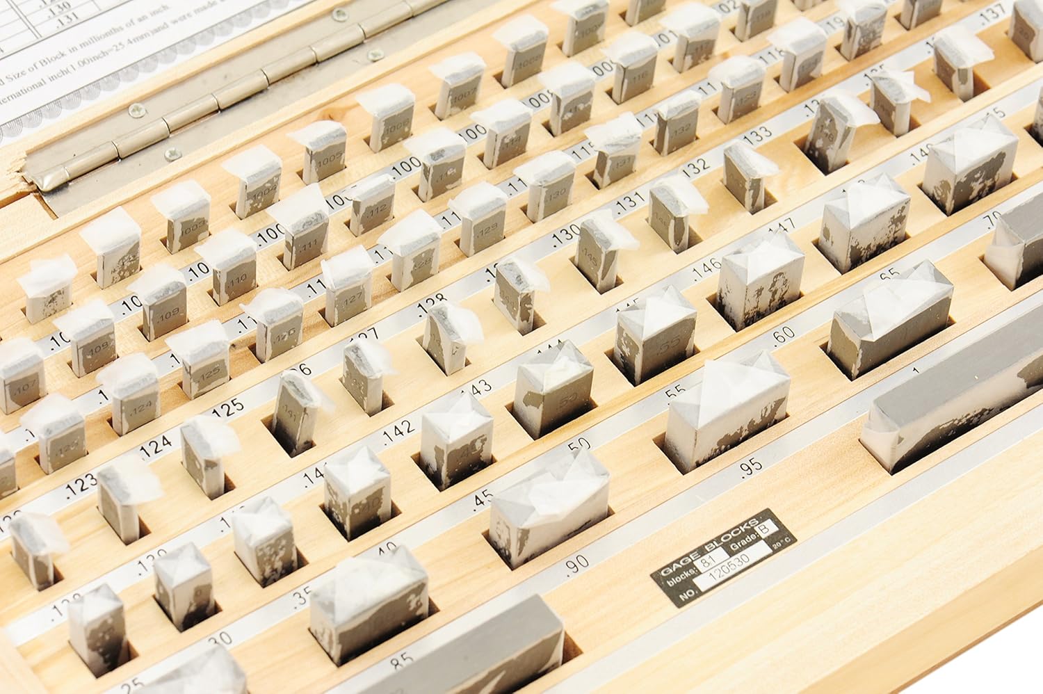 Shars Tool 81 Piece Steel Precision Gage Block Set with Nist Traceable