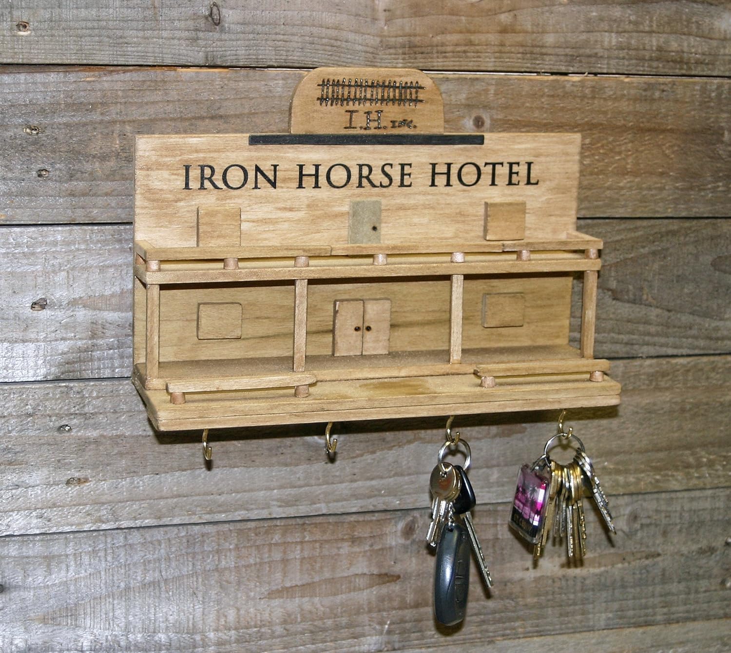 Wall Key Holder, Hotel Key Rack, Key Organizer, Rustic
