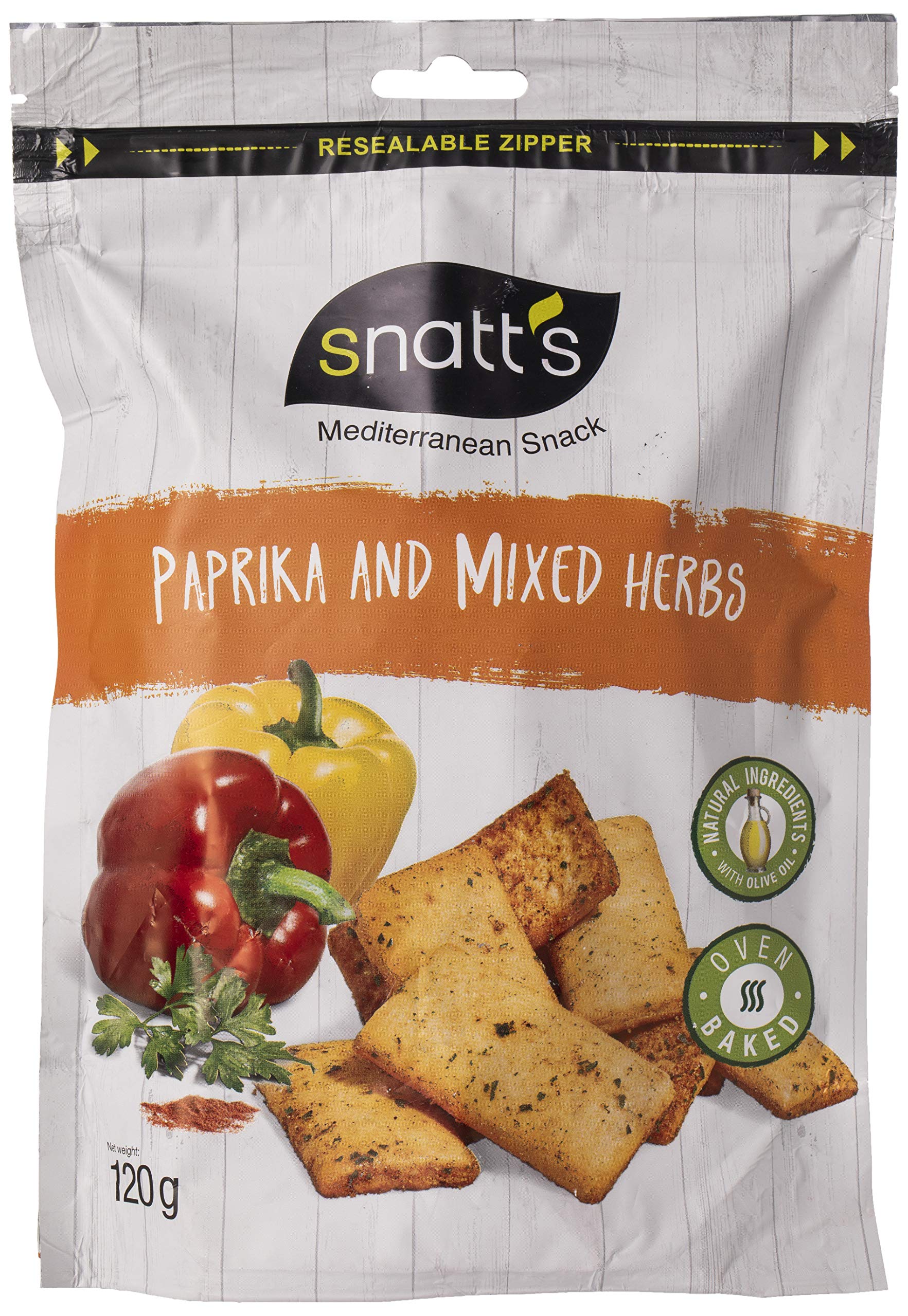 Snatt's Breadsticks Paprika, 120 gm