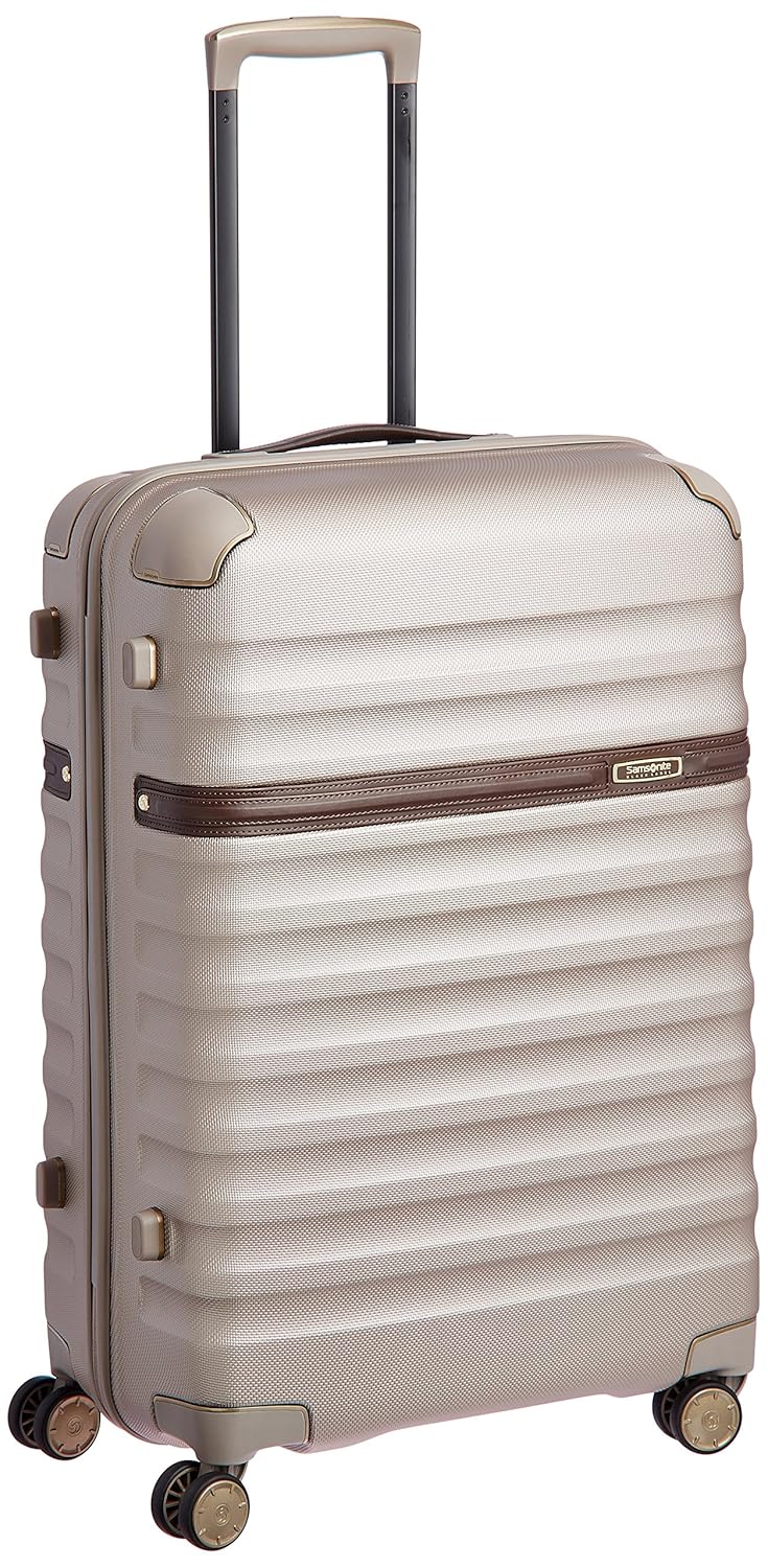 Buy Samsonite Polycarbonate 68 cms Ivory Gold and Cognac Hard sided