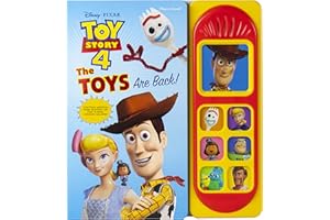 Disney Pixar Toy Story 4 Woody, Buzz Lightyear, Bo Peep, and More! - The Toys are Back! Sound Book - PI Kids