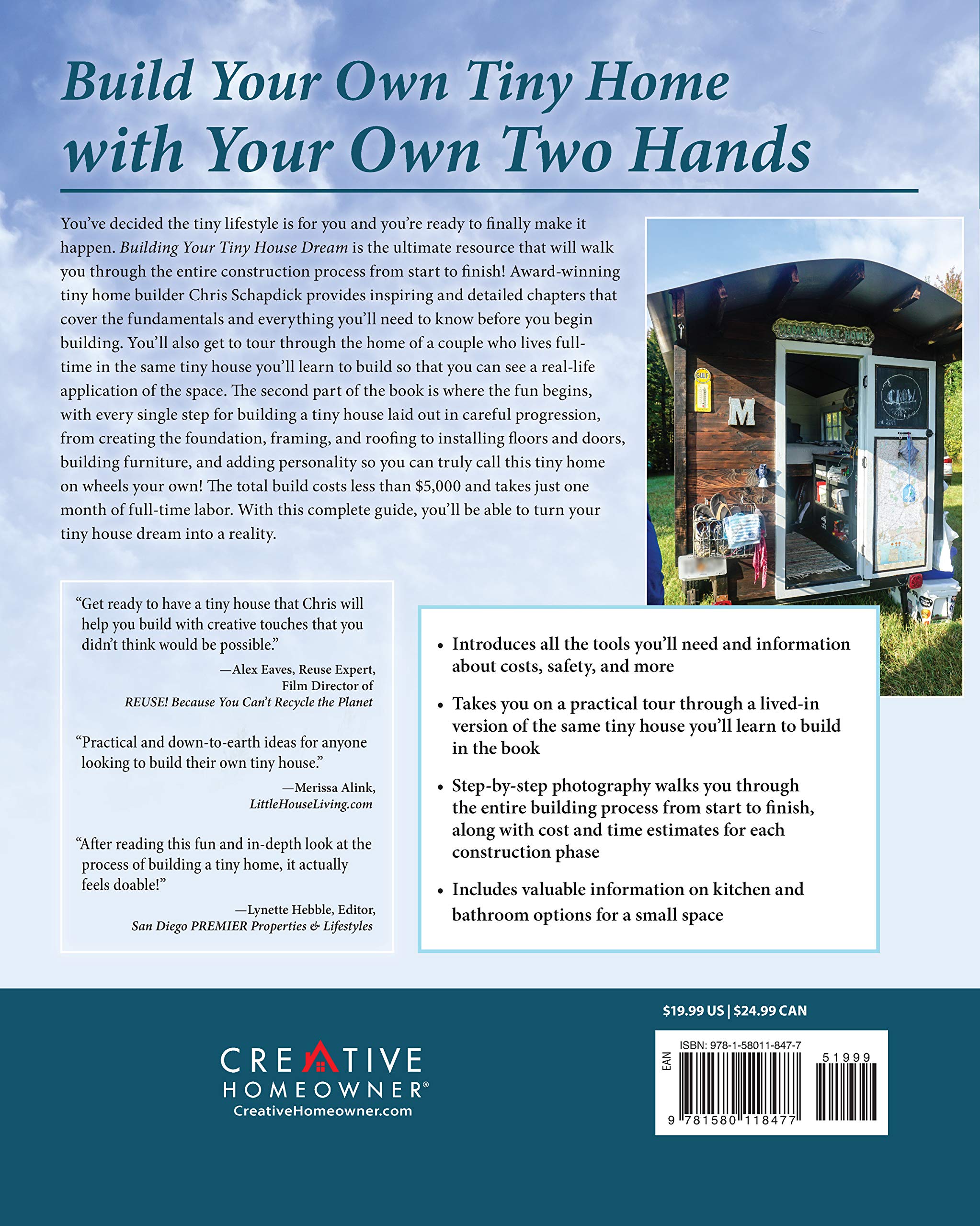 Building Your Tiny House Dream: Design and Build a Camper-Style Tiny House with Your Own Hands (Creative Homeowner) Comprehensive Guide to Constructing a Small Home on Wheels, from Start to Finish