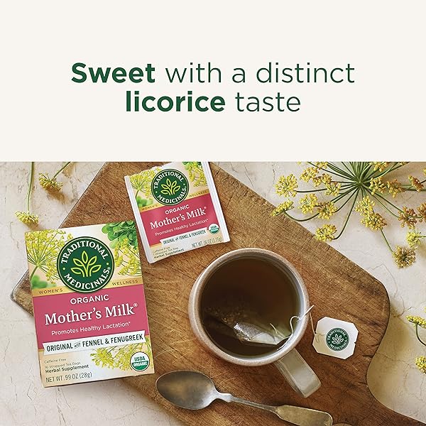 TRADITIONAL MEDICINALS ORGANIC MOTHER’S MILK WOMEN’S TEA 32 COUNT (PACK OF 1)