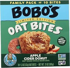 Bobo's Oat Bars Apple Cider Donut Oat Bites 10ct, 13 OZ