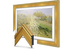 FRAME MY TV Antique Gold 65" Premiere Deco TV Frame - Compatible ONLY with Samsung The Frame TV and Pro TVs (Fits 2021-2025, LS03A, LS03B,LS03C,LS03D,LS03FA,LS03FW)