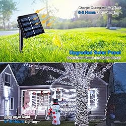 JMEXSUSS 2 Pack Solar Christmas Lights Outdoor