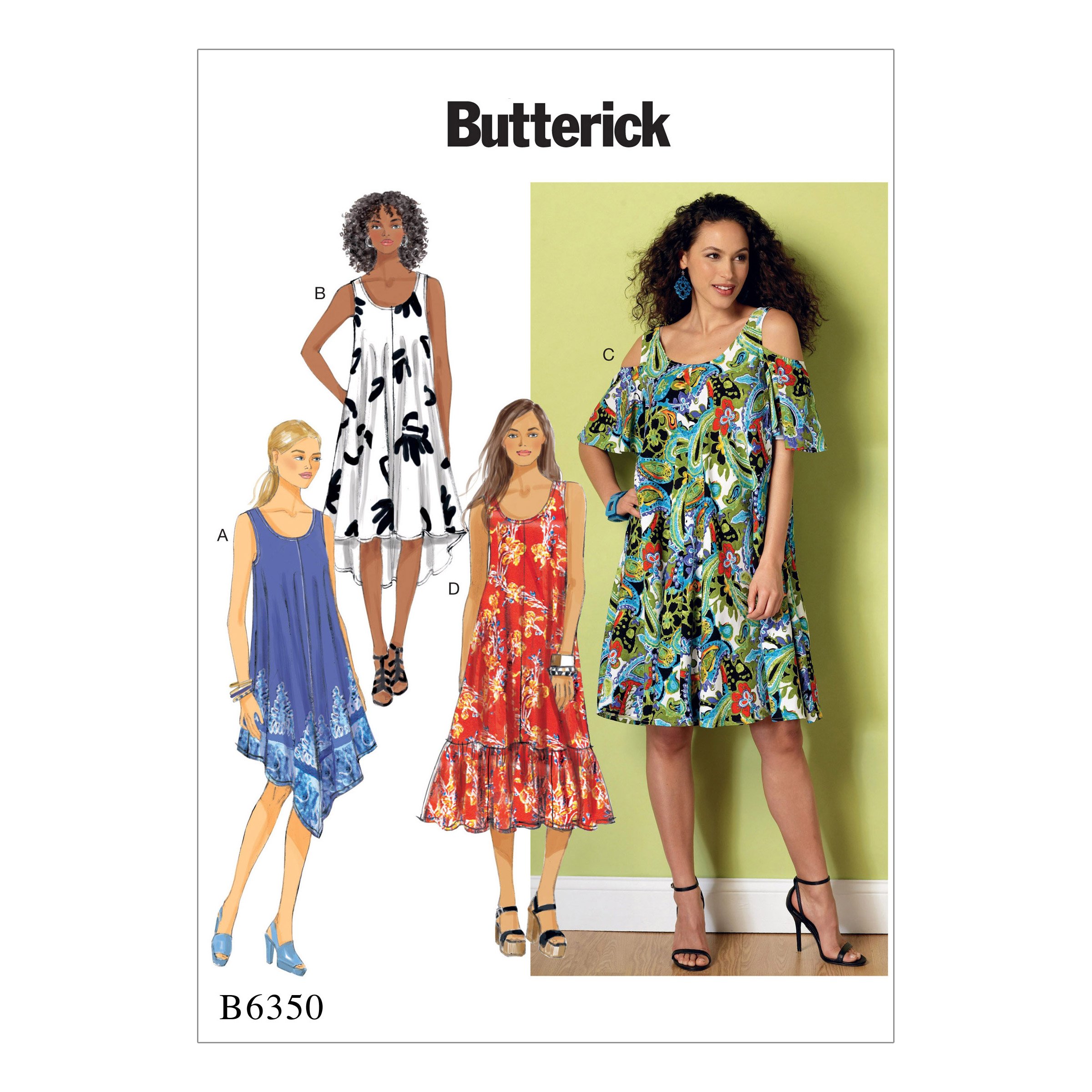 Butterick Patterns 6350 Y Misses Dress, Sizes X-Small - Medium