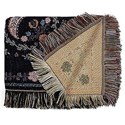 Shesyuki Boho Throw Blanket Reversible Cotton